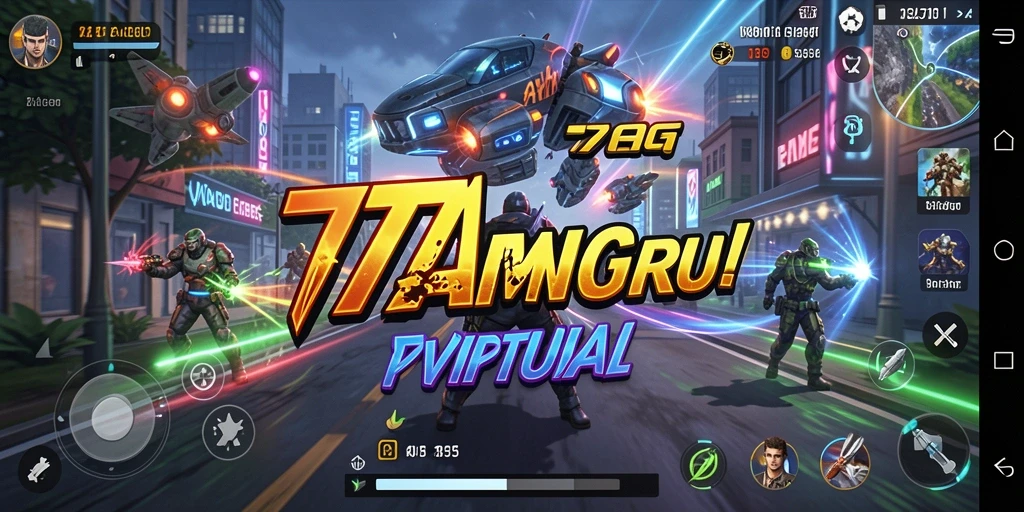 Screenshot gameplay <strong>77AG</strong> menampilkan interaksi karakter dan lingkungan yang dinamis.