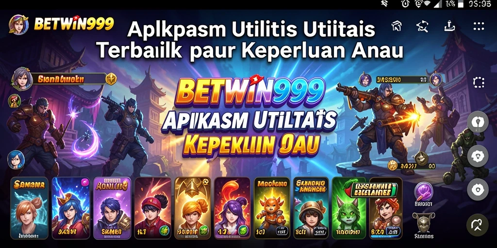 Tampilan antarmuka aplikasi BETWIN999 yang sederhana dan intuitif.