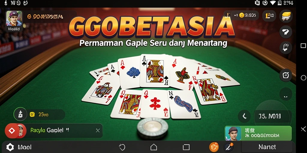 Screenshot GOBETASIA menampilkan momen seru bermain Gaple.