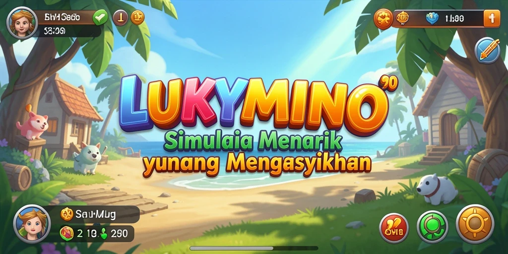 Screenshot utama LUKYMINO menampilkan gameplay yang menarik dan seru.