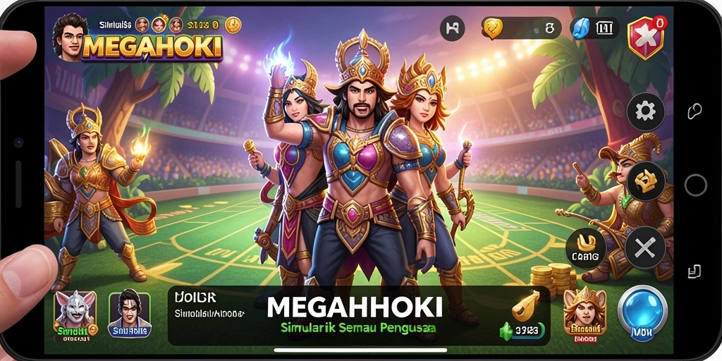Screenshot gameplay yang menunjukkan ketegangan dalam MEGAHOKI.