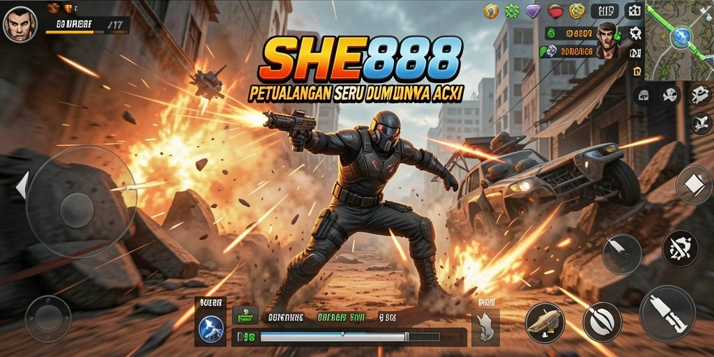 Screenshot gameplay seru di SHE888 dengan aksi mendebarkan.