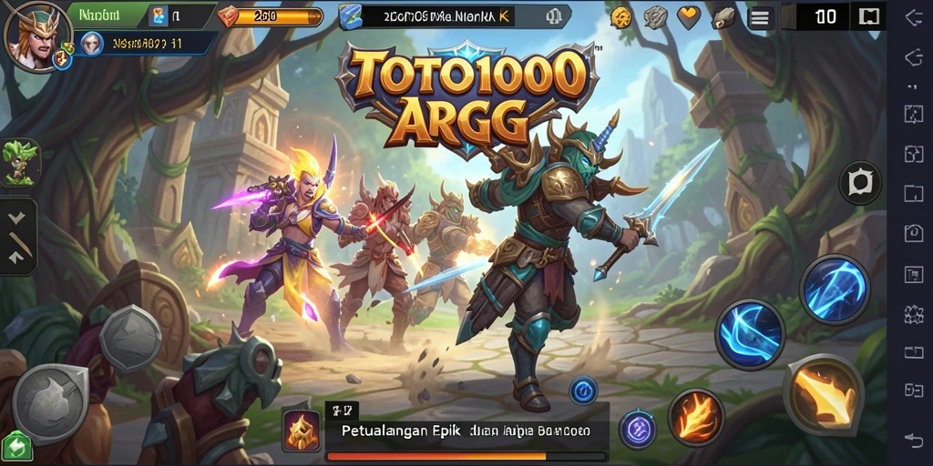 Gameplay seru TOTO1000 dalam dunia ARPG yang menakjubkan.