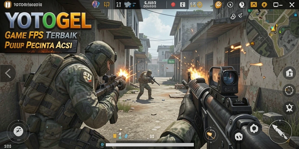 Gameplay YOTOGEL yang seru dalam aksi FPS.