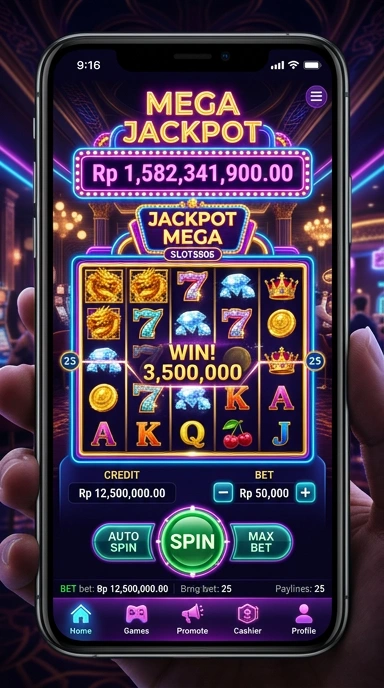 Tampilan antarmuka utama aplikasi slot8808 yang mudah digunakan.